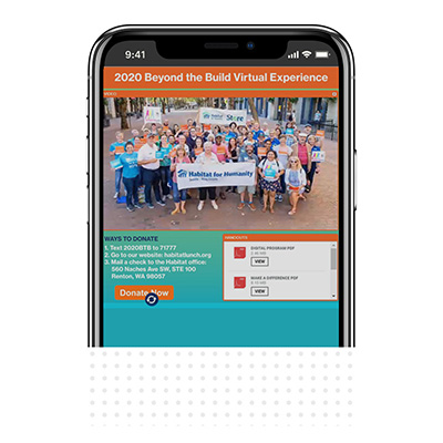 virtual event success story habitat for humanity