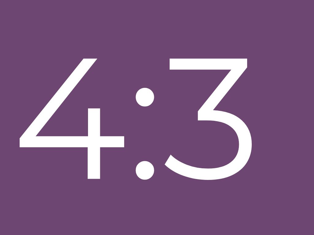 4:3 video wall size